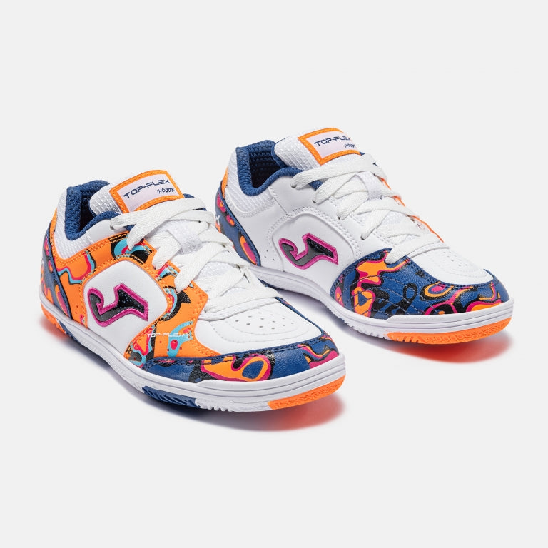 JOMA TOP FLEX JR 2672 WHITE ORANGE INDOOR